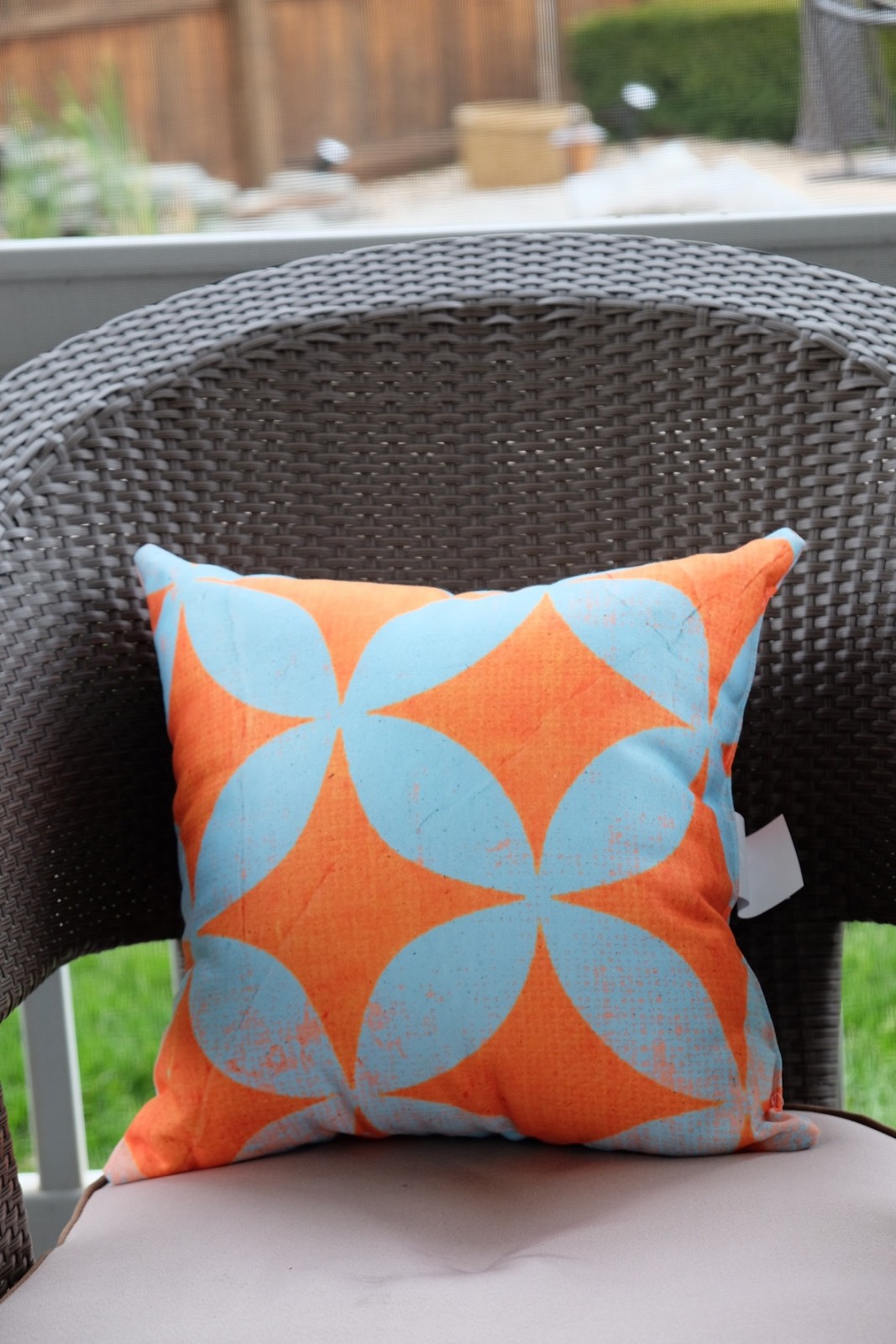 Handmade Retro Outdoor Orange Throw Pillow Review Ubu Republic