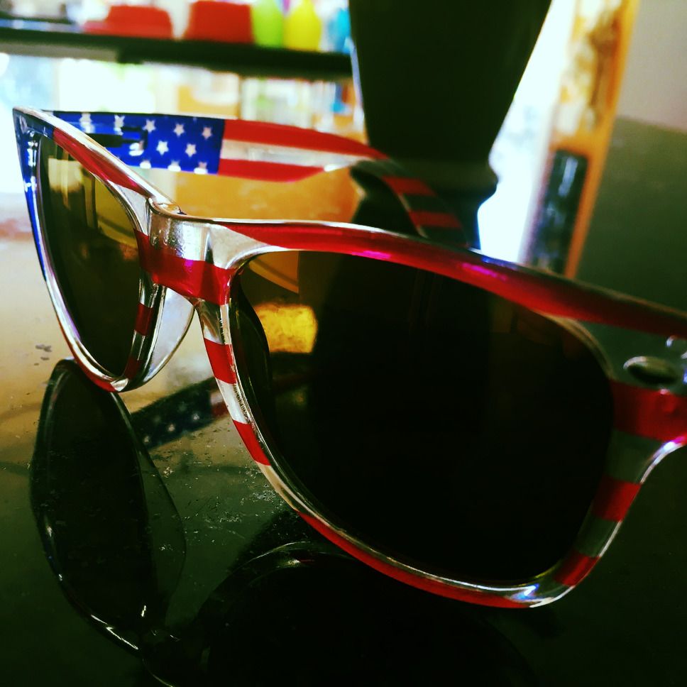 Fun American Flag Patriotic Wayfarer Sunglasses