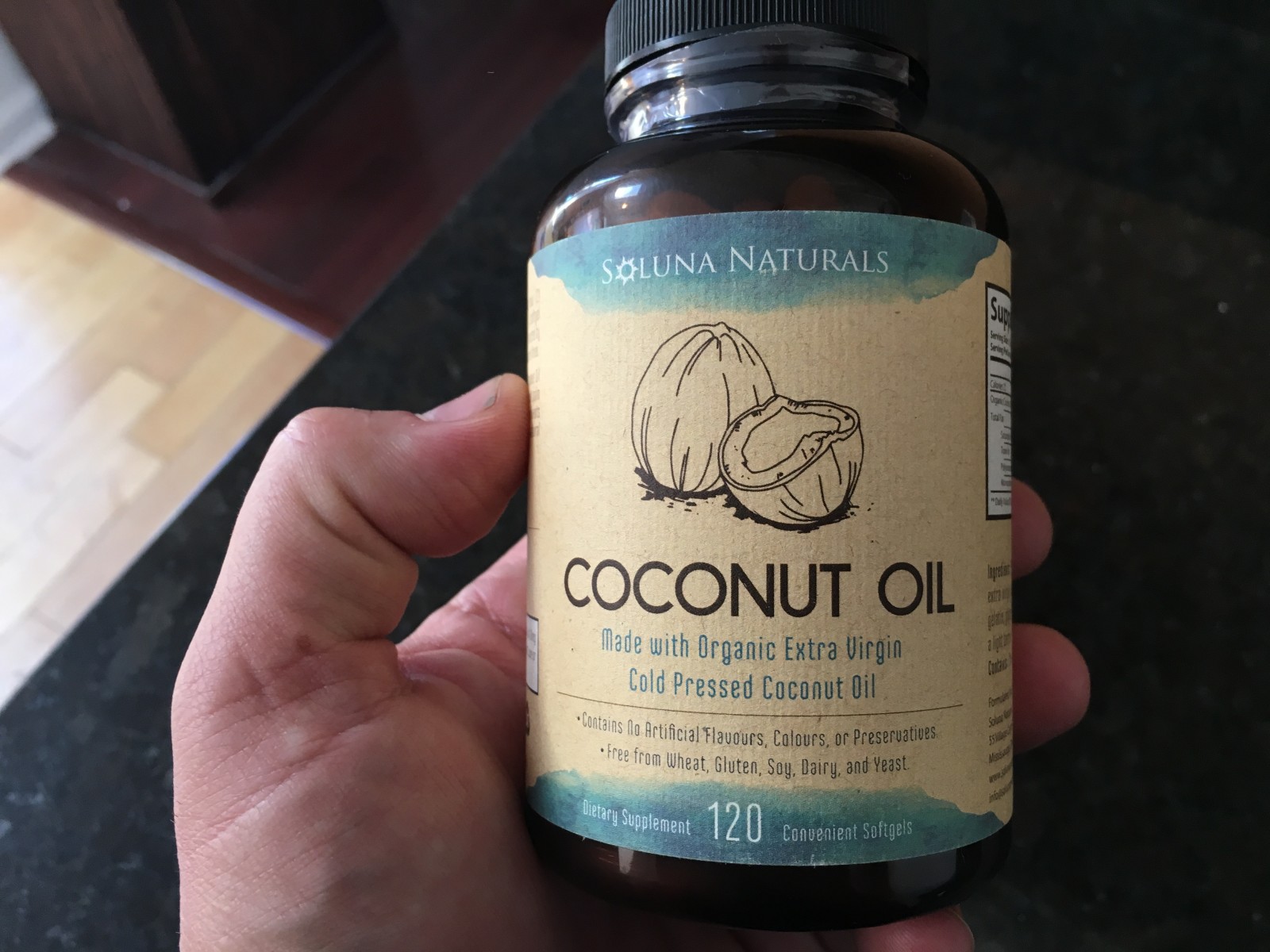 Soluna Naturals Organic Coconut Oil Softgel Capsules