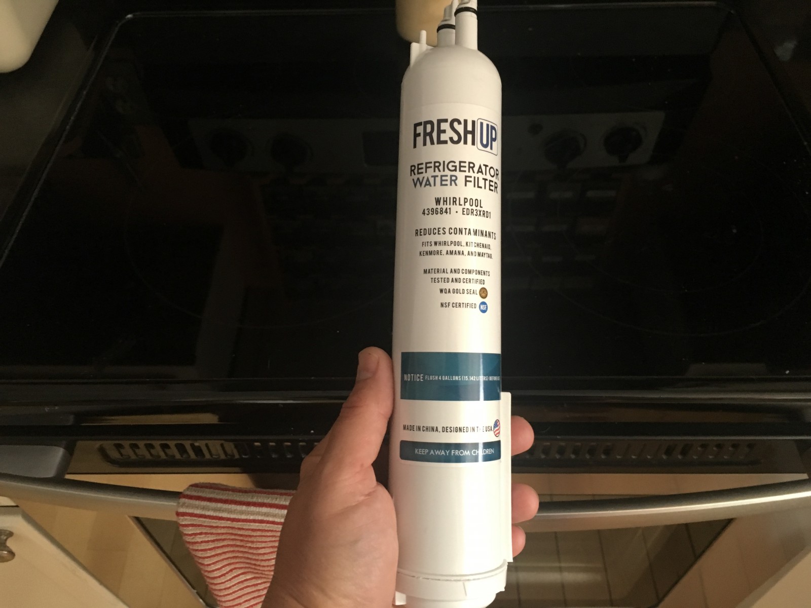 Fresh Up Whirlpool Replacement Water Filter 4396841, 4396710, & EDR3RXD1