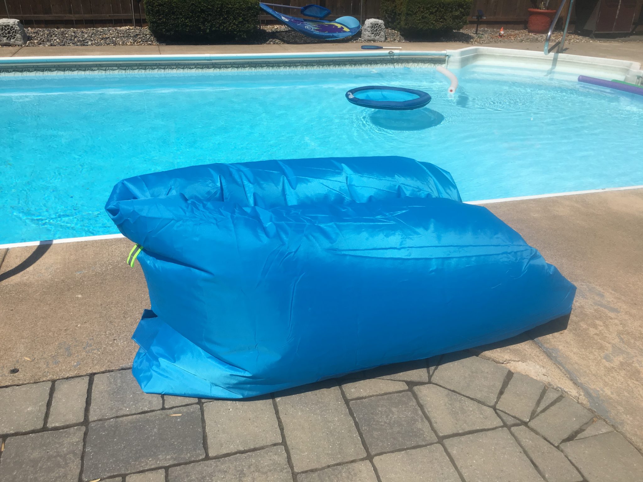 Outdoor Inflatable Lounger Convenient Compression