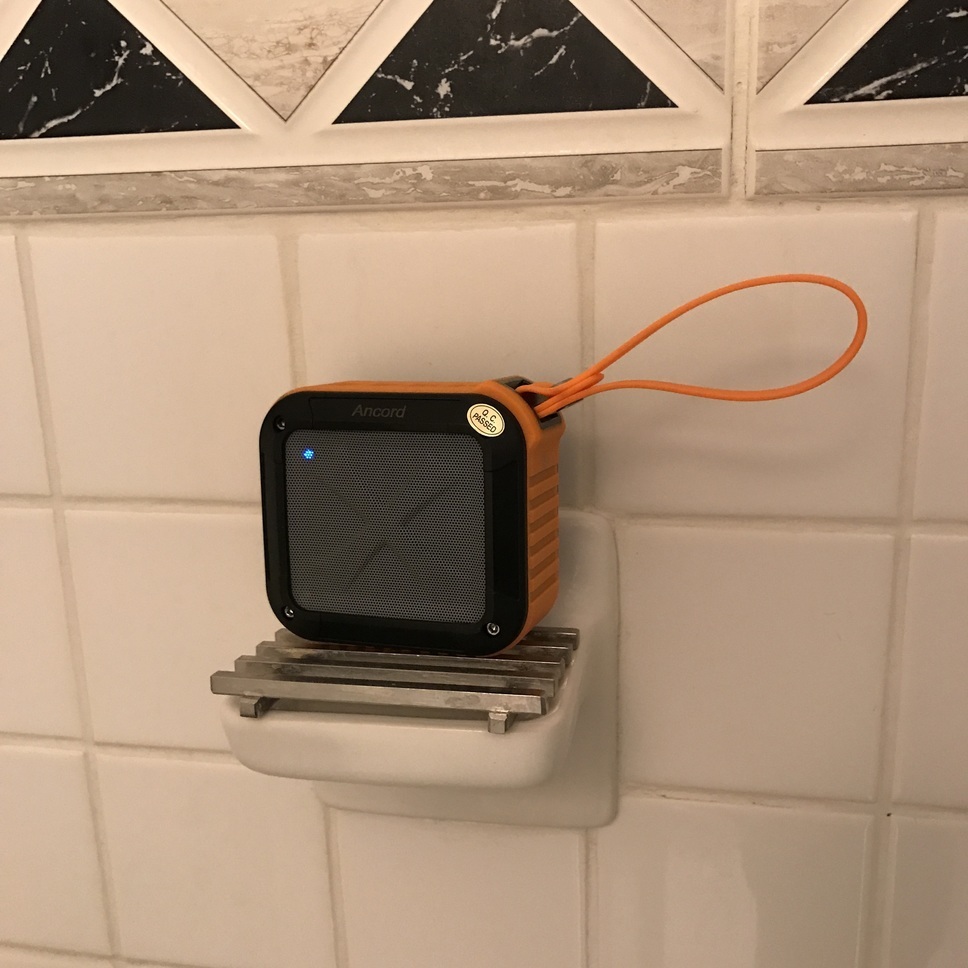 Singing In The Shower? Waterproof Bluetooth Speaker!