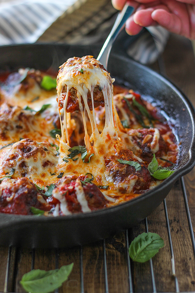 Cheesy Meatball Skillet