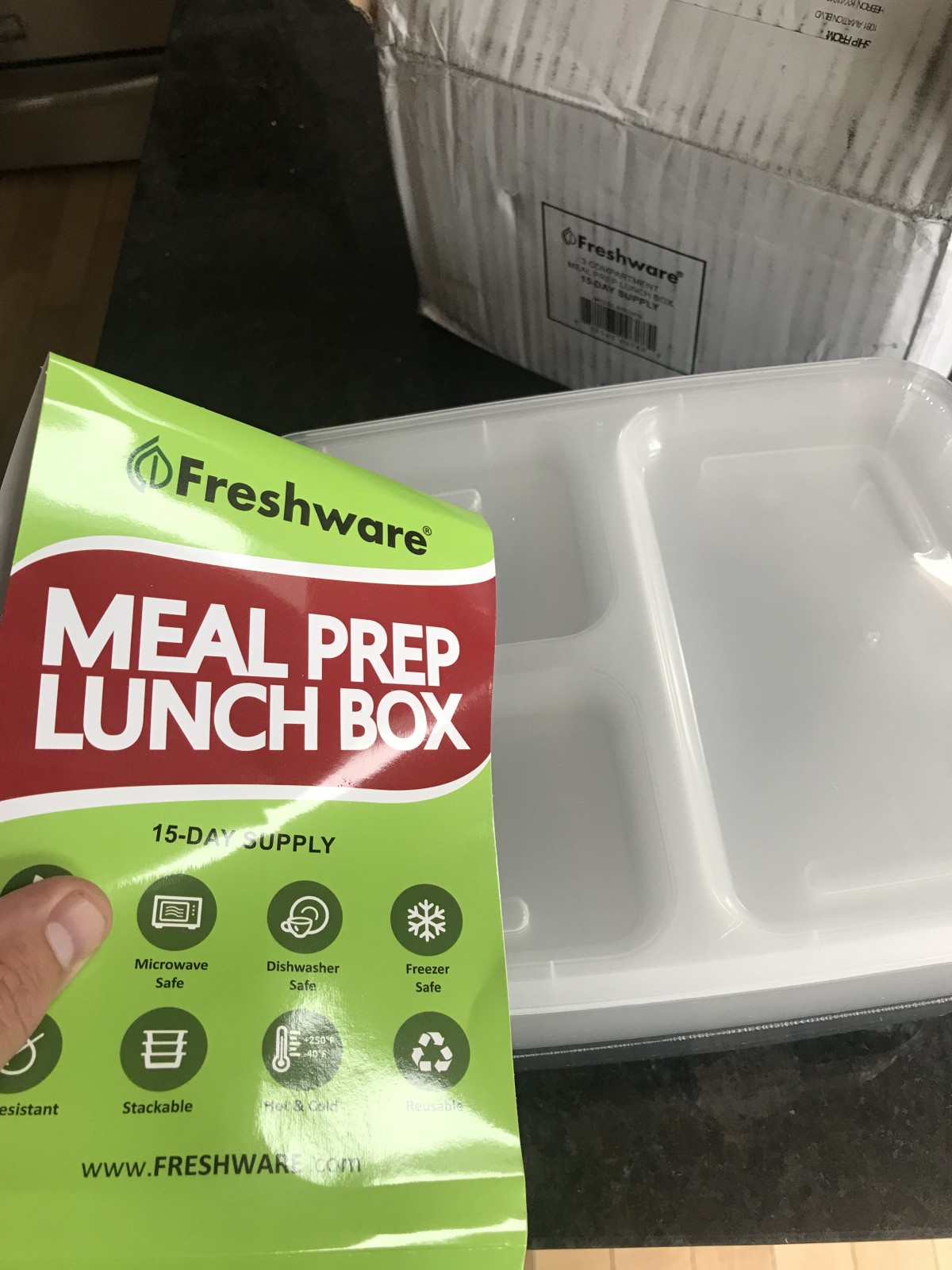 Meal Prep Bento Lunch Boxes with Lids 15 Day 30 Piece